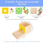 Adena Montessori 5-in-1 Wooden Baby Play Kit
