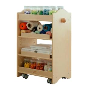 Kids 4-Tier Rollable Storage Cart and Organizer