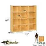 Big Cubby Storage Shelf for Art Supplies