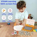 Alphabet & Number Stamp Set for Montessori Learning
