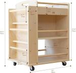 Kidi House Wooden Art Cart with Wheels