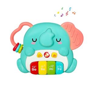 ElapseGlow Musical Baby Elephant Piano Toy