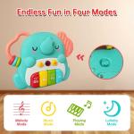 ElapseGlow Musical Baby Elephant Piano Toy