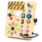 Montessori Busy Board Sensory Toys with Lights