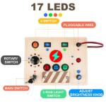 Montessori Busy Board Sensory Toys with Lights