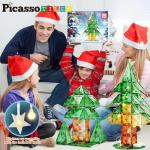 PicassoTiles 106pc LED Magnetic Building Tile Set