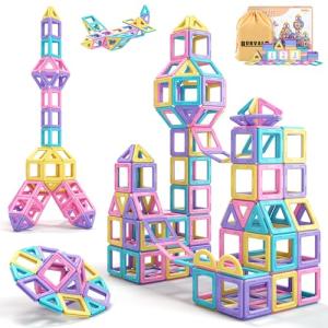 Magnetic Tiles Building Set for Kids 3-7