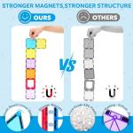 Magnetic Building Tiles Set with Cars for Kids
