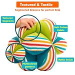 Colorful Plush Baby Ball with Rattle