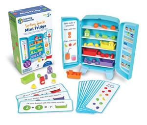 Mini Fridge Sorting Snacks Play Food Set