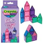 CreateOn Crayola Glitter Magnetic Tiles Building Set