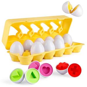 Coogam Colorful Matching Eggs Puzzle Set for Toddlers