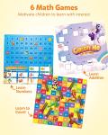 Coogam Wooden Math Hundred Board for Kids