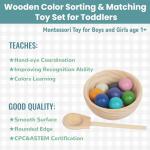 Rainbow Ball Matching Cups for Toddlers