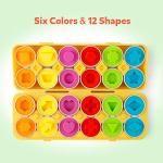 Coogam Colorful Matching Eggs Puzzle Set for Toddlers
