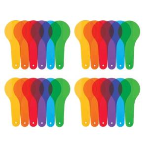 24 Color Paddles for Learning and Play