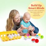 Coogam Colorful Matching Eggs Puzzle Set for Toddlers