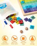 Coogam Wooden Math Hundred Board for Kids