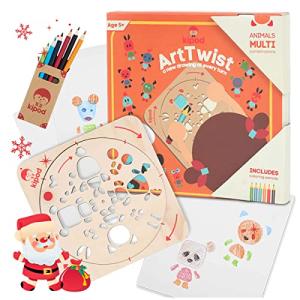 ArtTwist Spin Art Stencils Kit for Kids