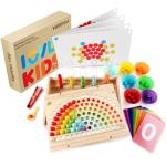 Rainbow Stacking and Color Sorting Montessori Toys