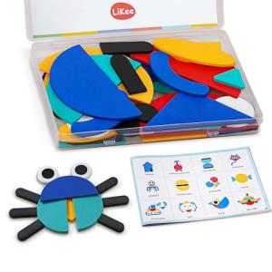 Open-Ended Wooden Shape Puzzles for Kids