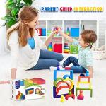 Rainbow Stacking Blocks Set for Kids 3-6+ Years