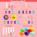 Rainbow Stacking and Color Sorting Montessori Toys