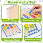 Montessori Magnetic Wooden Toys for Preschool Fun