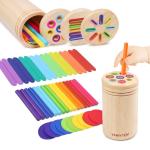 Montessori 3-in-1 Color Sorting Sensory Toys