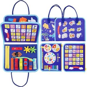 Toddler Busy Board Montessori Sensory Toy for Kids