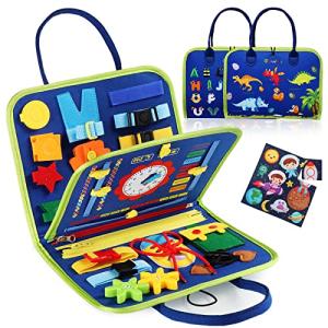 Montessori Busy Board Toy for Toddlers 1-4 Years