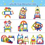 Rainbow Stacking Blocks Set for Kids 3-6+ Years