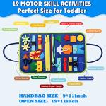 Montessori Busy Board Toy for Toddlers 1-4 Years