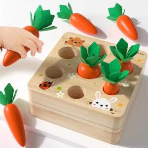 Montessori Carrot Harvest Puzzle for Toddlers
