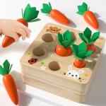 Montessori Carrot Harvest Puzzle for Toddlers