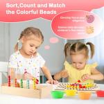 Rainbow Stacking and Color Sorting Montessori Toys