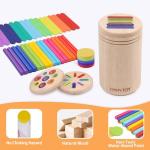 Montessori 3-in-1 Color Sorting Sensory Toys