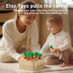 Montessori Carrot Harvest Puzzle for Toddlers