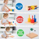 Adena Montessori 10-in-1 Play Kit for Toddlers