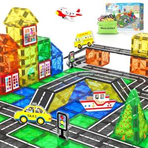 Magnetic Building Tiles for Toddlers and Kids