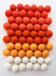 Mini Felt Balls in Orange - 60 Pcs