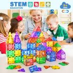 52PCS Magnetic Building Tiles for Kids