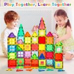 Magnetic Tiles Building Blocks Set with Cars