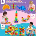 Magnetic Tiles Building Blocks Set with Cars