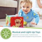 LiKee Montessori Musical Light-Up Activity Cube