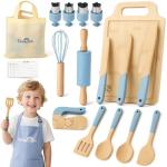 Wooden Kids Cooking Set with Kitchen Tools