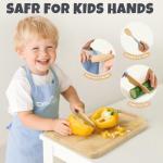 Wooden Kids Cooking Set with Kitchen Tools