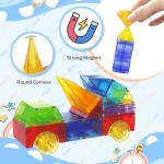 Huaker 66 PCS Magnetic Blocks for Toddlers