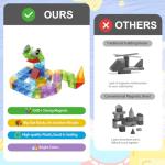 Huaker 66 PCS Magnetic Blocks for Toddlers