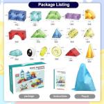 Huaker 66 PCS Magnetic Blocks for Toddlers